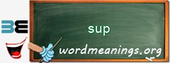 WordMeaning blackboard for sup